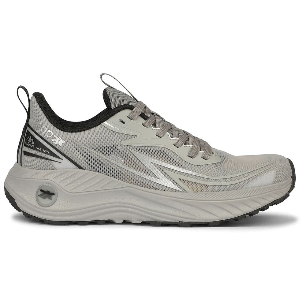 Leap7X ZQ-WFM-12 Grey Sports Walking Non Lacing Shoes for Men by Liberty — photo 2