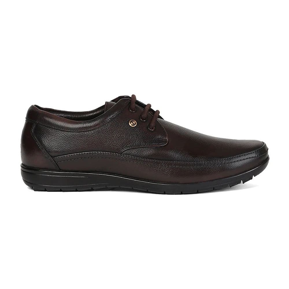 Healers HA1-12 Brown Formal Lacing Derby Shoes for Men by Liberty — photo 2