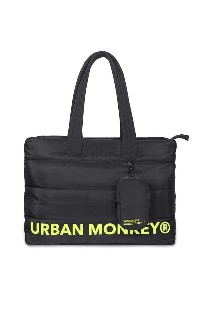Pack of 2 Puffer bags // Neon On Black
