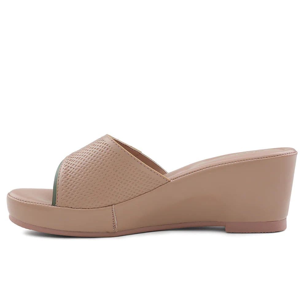 Healers Peach Wedge Heel Sandal For Women LNF-7 By Liberty — photo 3