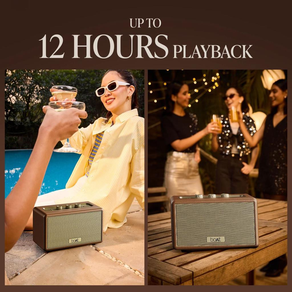boAt Stone Opus | Portable Bluetooth Speaker with 80W boAt Signature Sound, Built-in Subwoofer, 12 Hours Playback — photo 5