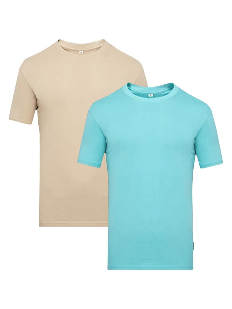 Organic Cotton solid T-shirt for men - Pack Of 2 — photo 2