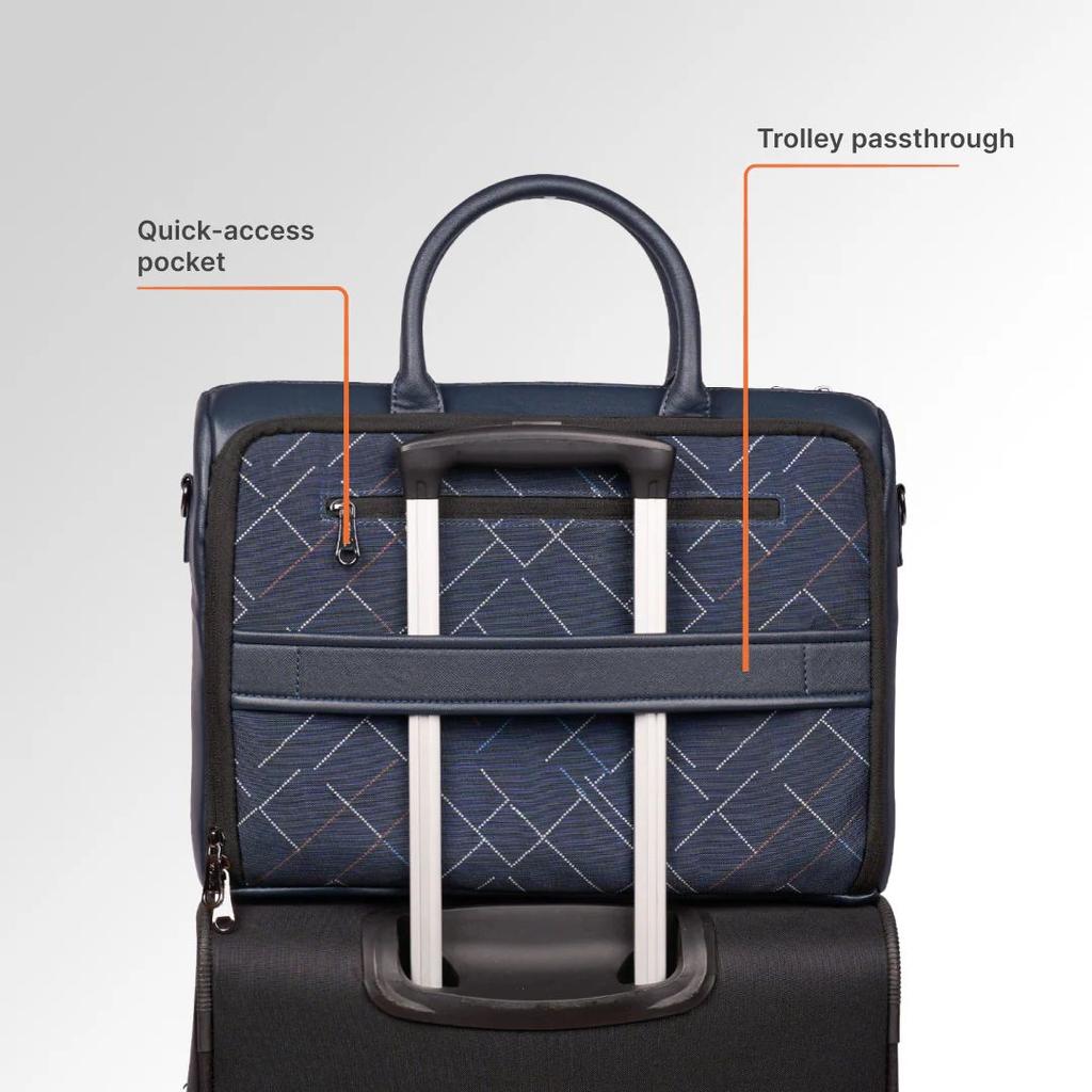 Bombay Tartan Pro Laptop Bag (Blue)