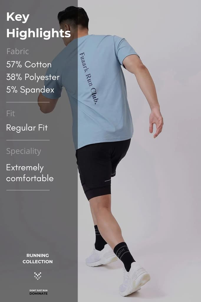 Pulse Running T-shirt Light Blue — photo 7