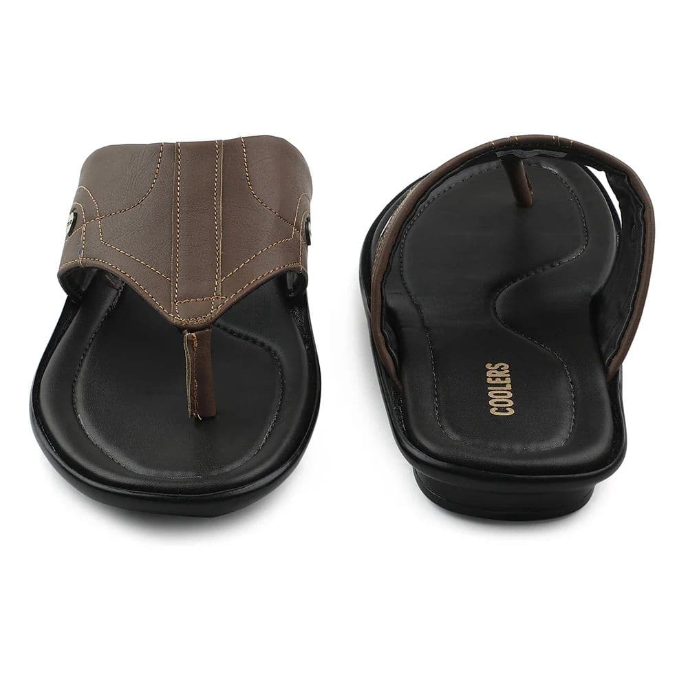 Coolers Tan Casual Slipper For Men LIGHTER-1 By Liberty — photo 6
