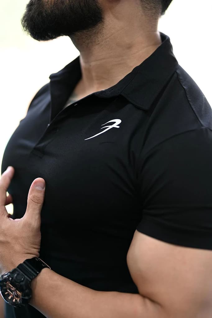 Polo T-shirt Black — photo 3