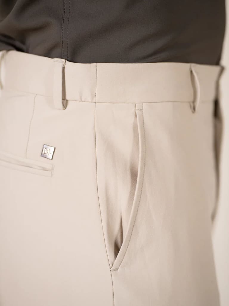 Essential Beige 925 Relaxed Fit Smart Formal Trousers — photo 7