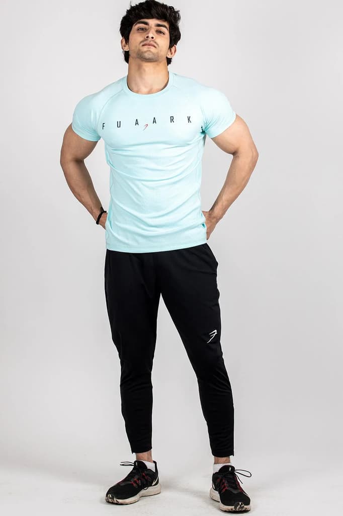 Checks T-shirt Sky Blue — photo 2