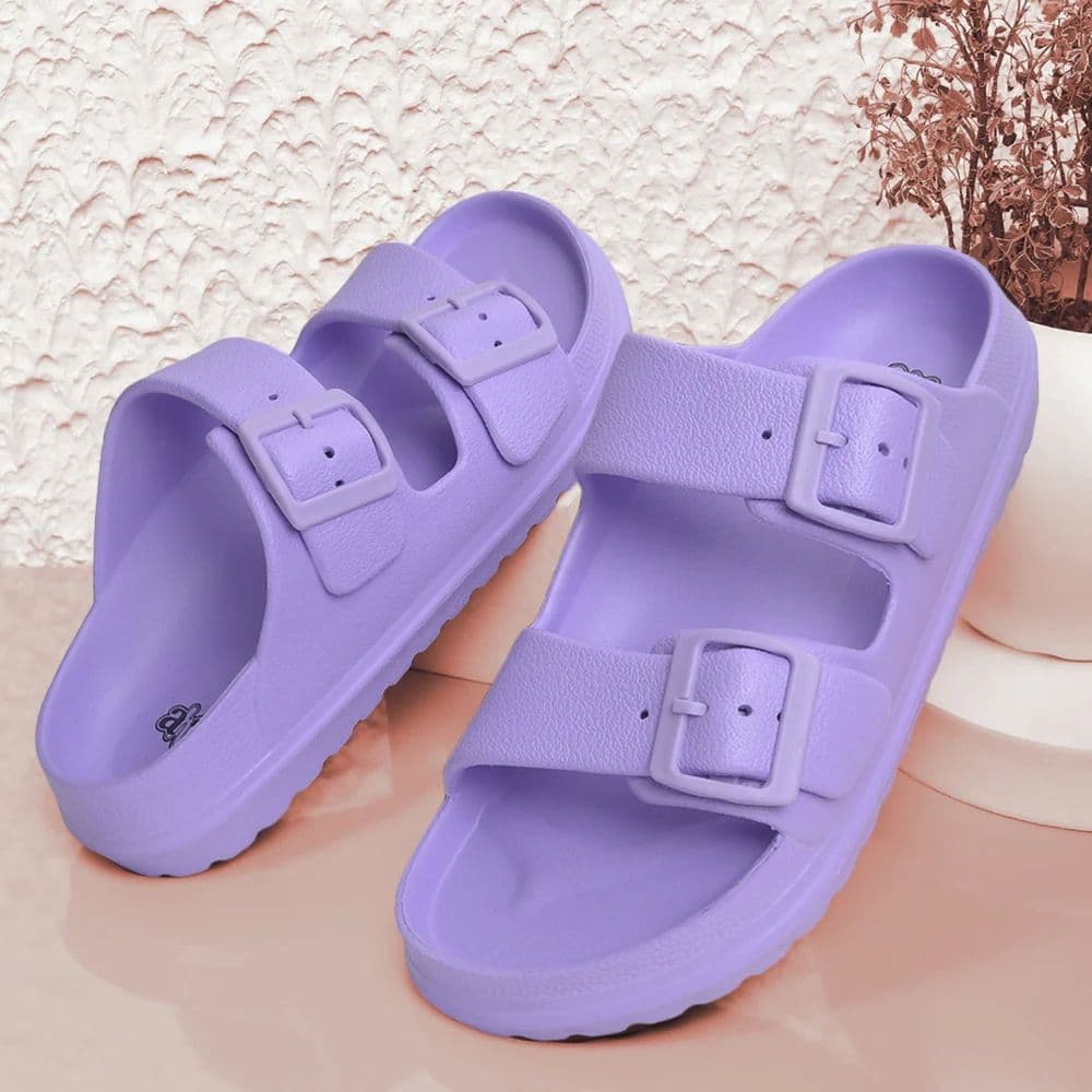 A-HA Purple Casual Flat Sandal For Women EASYPRO By Liberty — photo 4