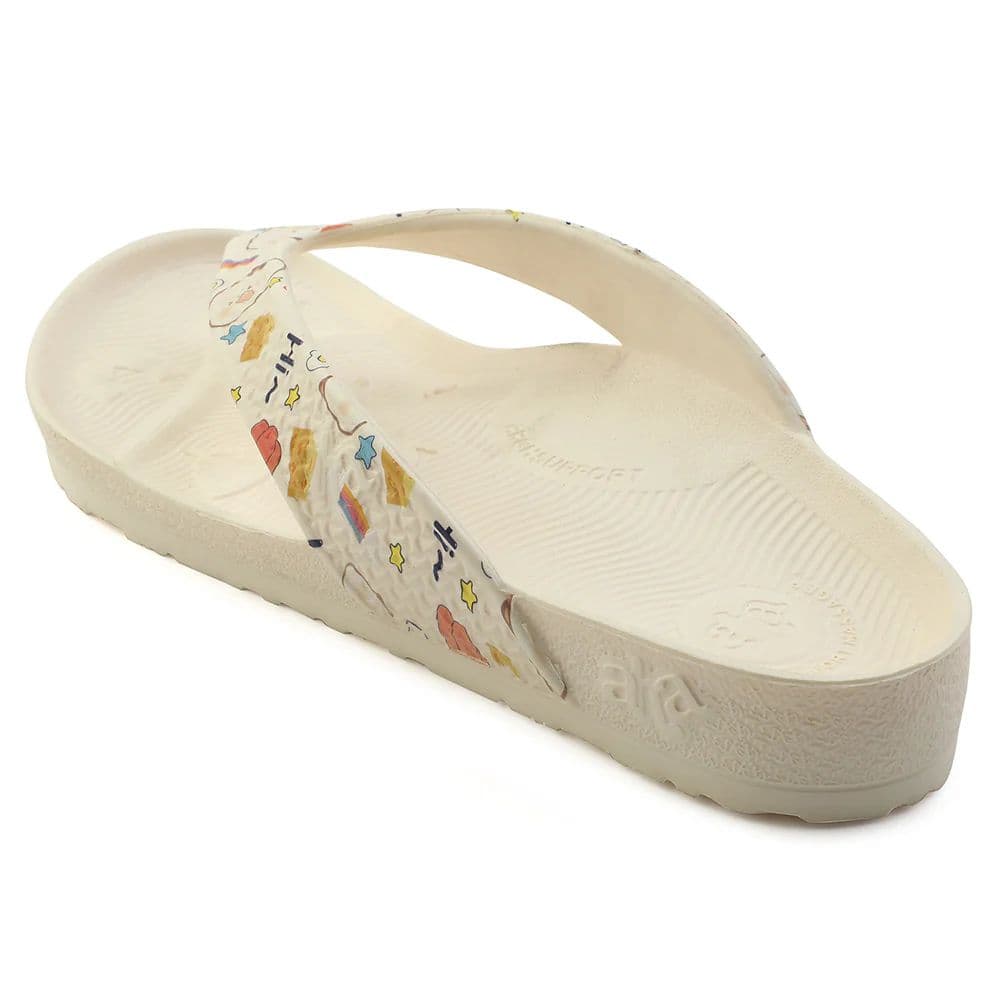 A-HA Beige Casual Slipper For Women HAPPI-LE By Liberty — photo 6