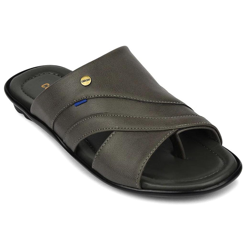 Coolers Grey Casual Flat Sandal For Men SENTOS-1 By Liberty