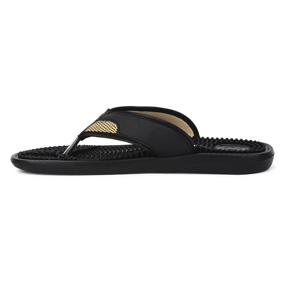 A-HA Black Casual Slipper For Men ACCUPRO1E By Liberty — photo 3