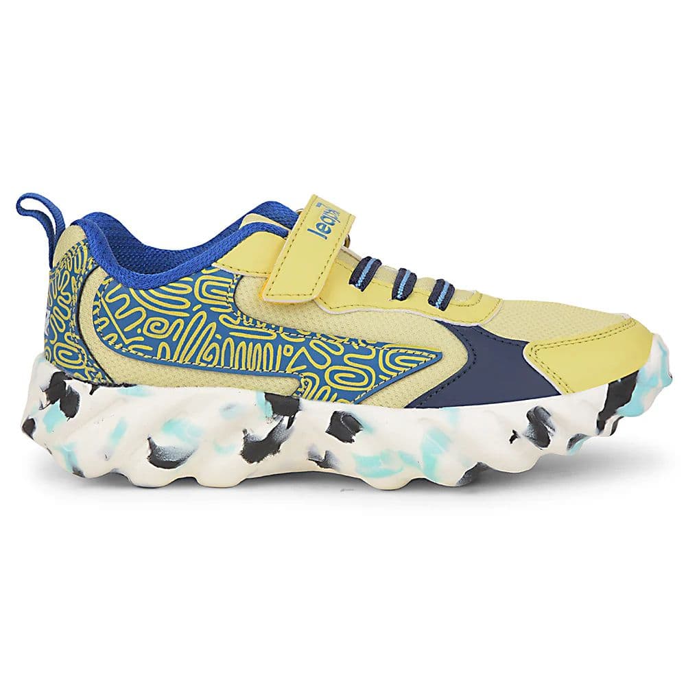 Leap7x Lemon Sports Non Lacing Walking Shoes For Kids DENIAL-2 By Liberty — photo 2