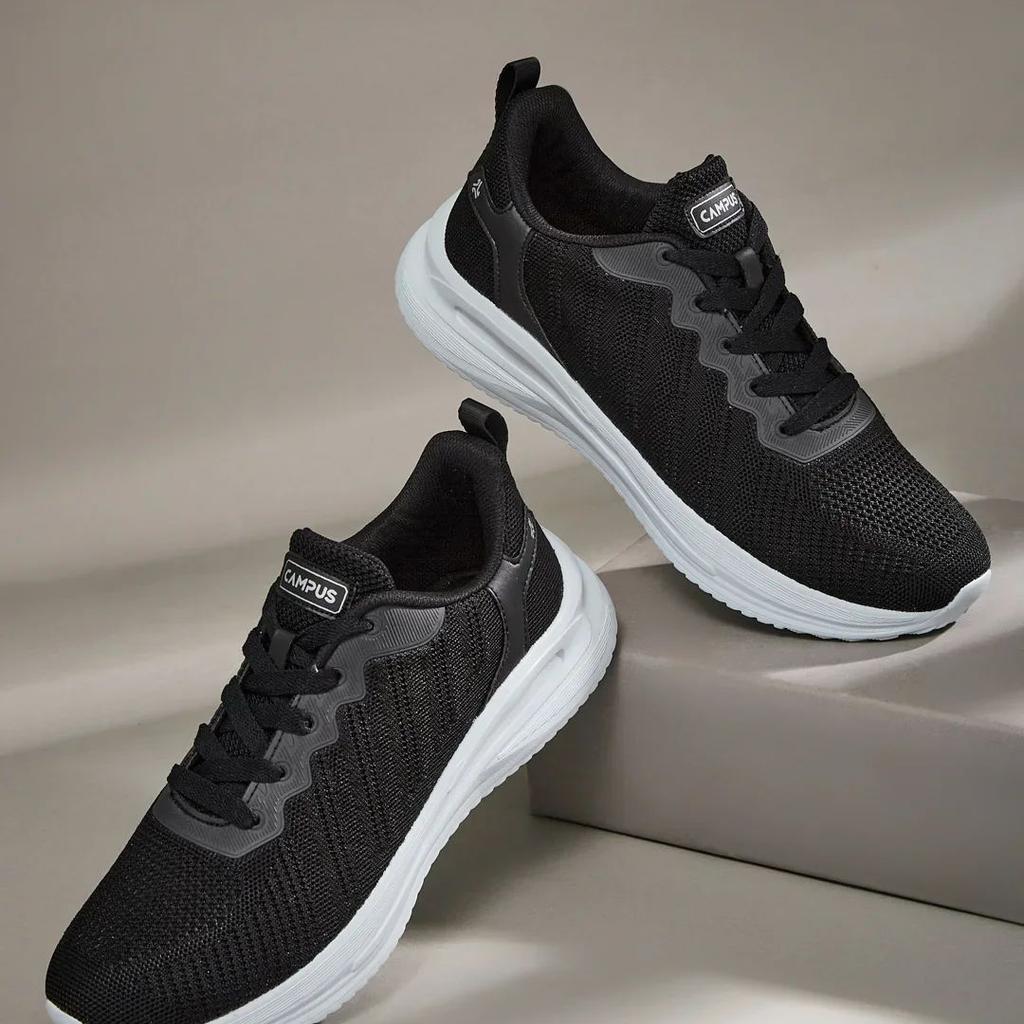 SWOON Black Men's Running Shoes