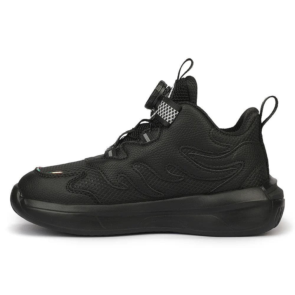 Leap7X ZLP-XK-10 Black Sports Non lacing Walking Shoes for Kids By Liberty — photo 6
