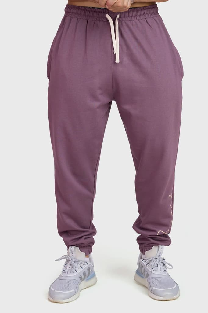 Signature Oversized Band Joggers Mauve — photo 5