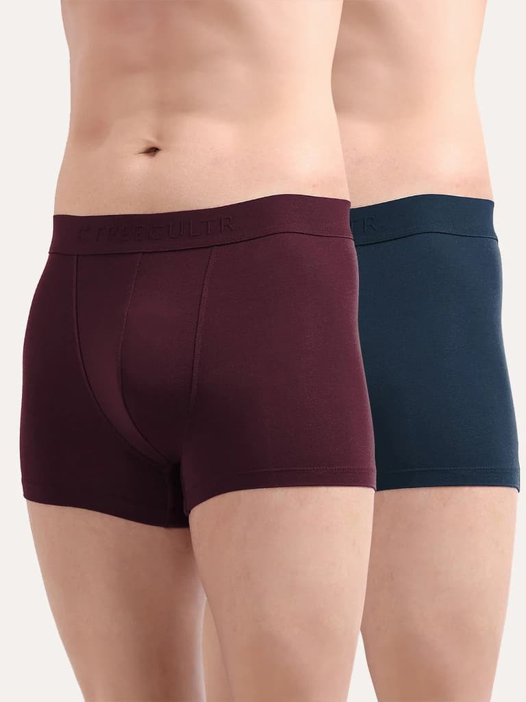 Men's Anti-Bacterial Micro Modal Trunk in Solid Waistband (Pack of 2) — photo 12