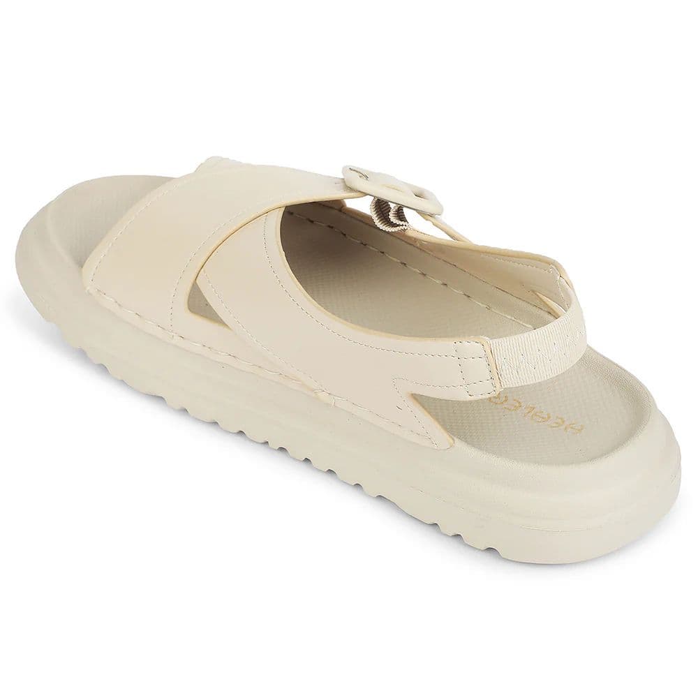 Healers Cream Casual Flat Sandal for Women ZQ-DMSN-06 by Liberty — photo 4