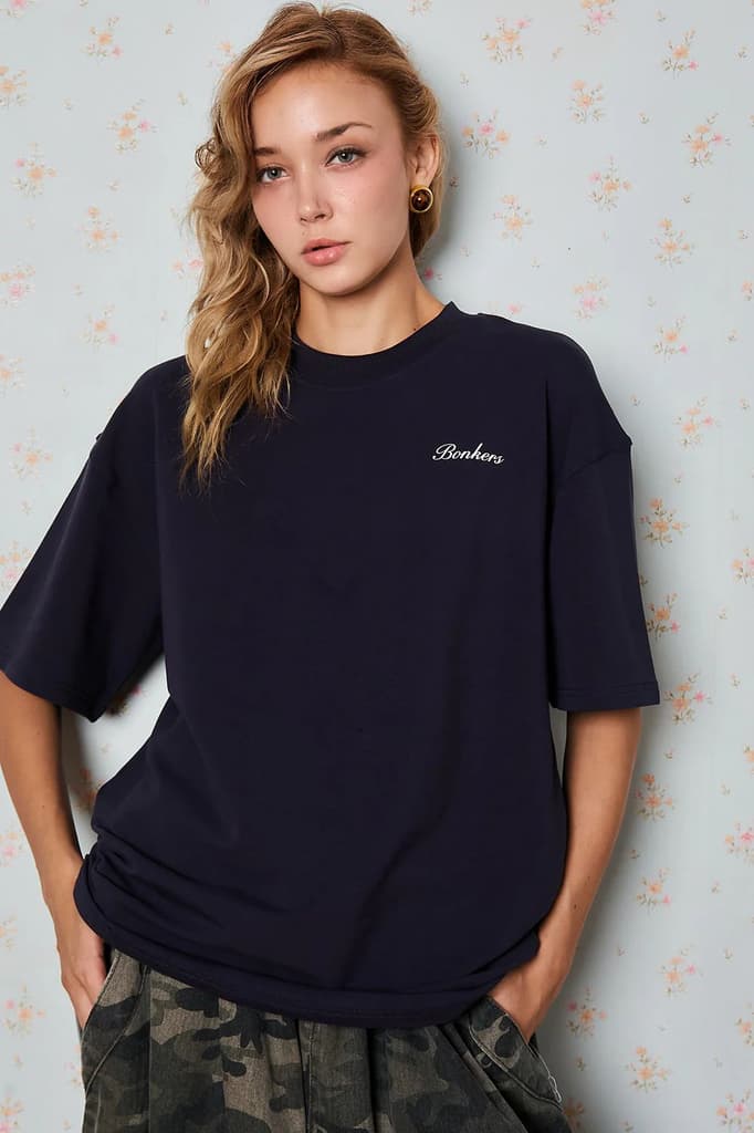 Anti-Reel Club Navy Blue Oversized T-shirt — photo 2