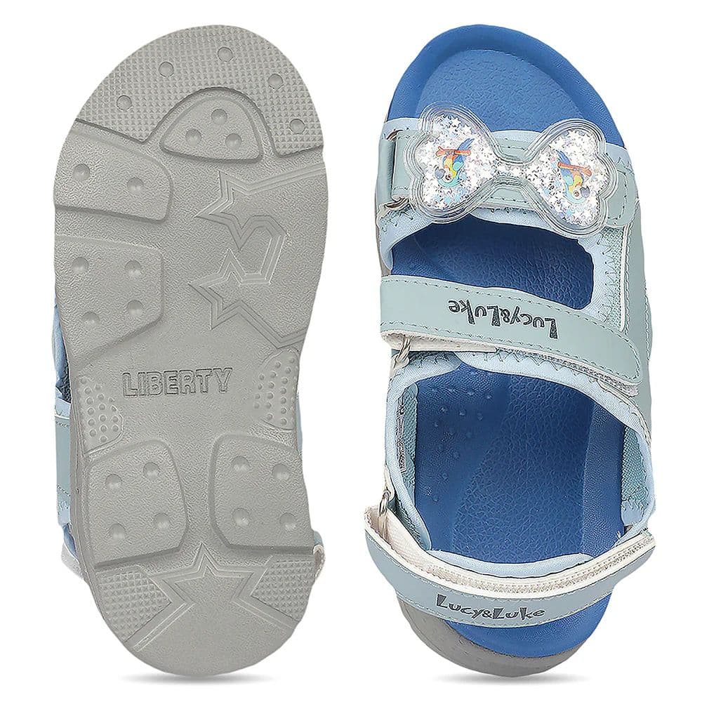 Lucy & Luke CANDYKICKE Blue Casual Flat Sandal For Kids By Liberty — photo 6