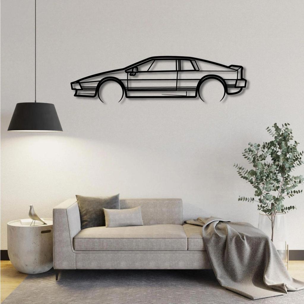 1982 LOTUS ESPRIT 2.2 TURBO METAL WALL ART — photo 2