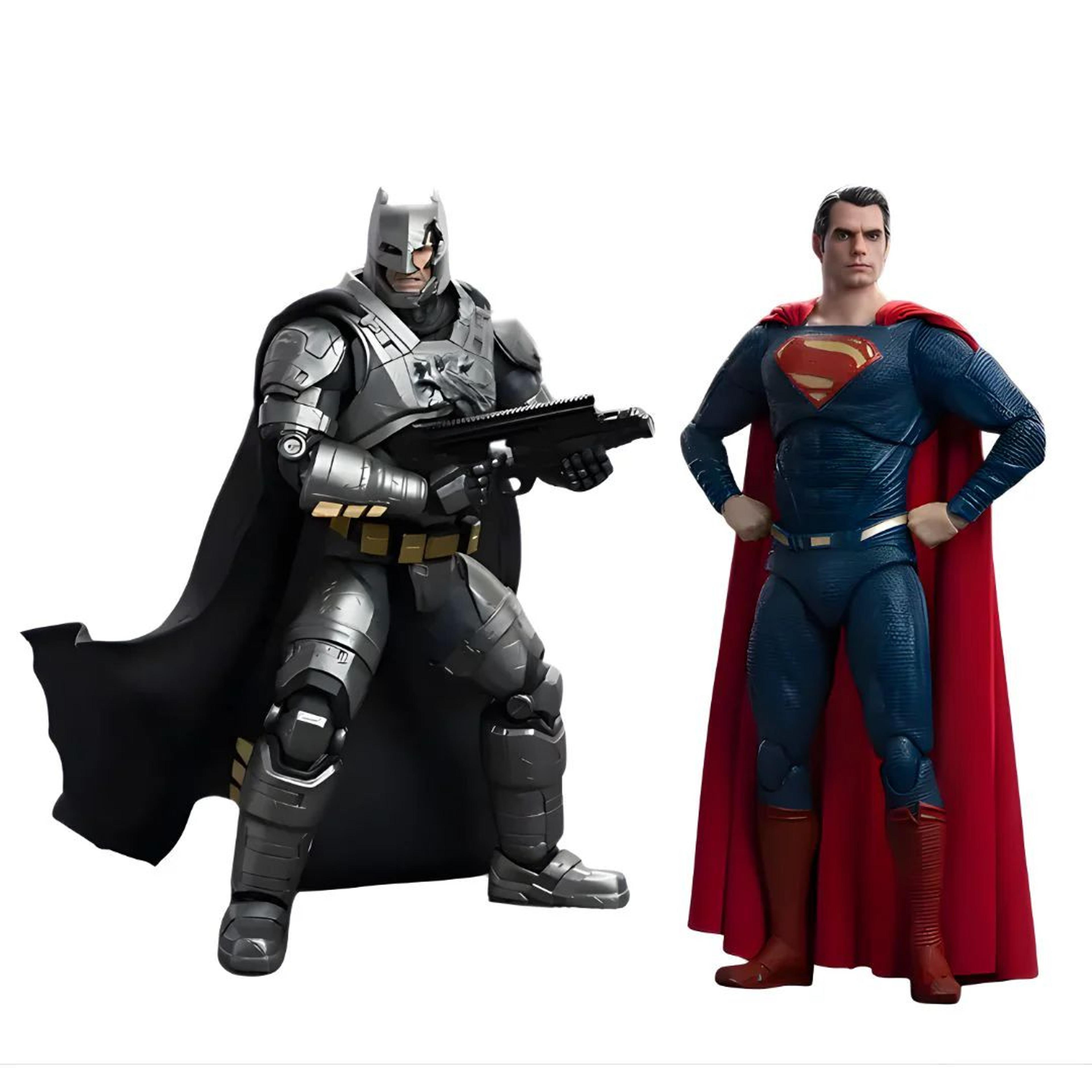 Batman And Superman Classic Edition Action Figure Set | Officially Licensed