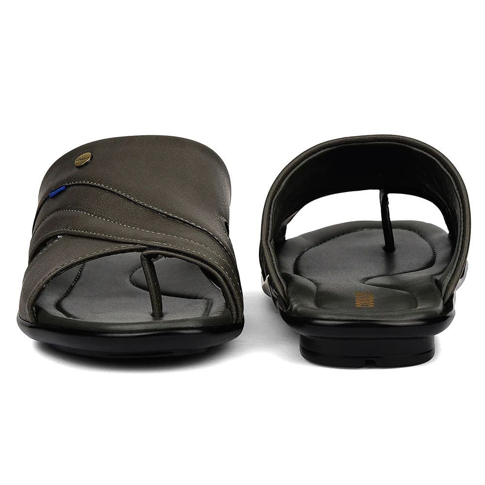 Coolers Grey Casual Flat Sandal For Men SENTOS-1 By Liberty — photo 6