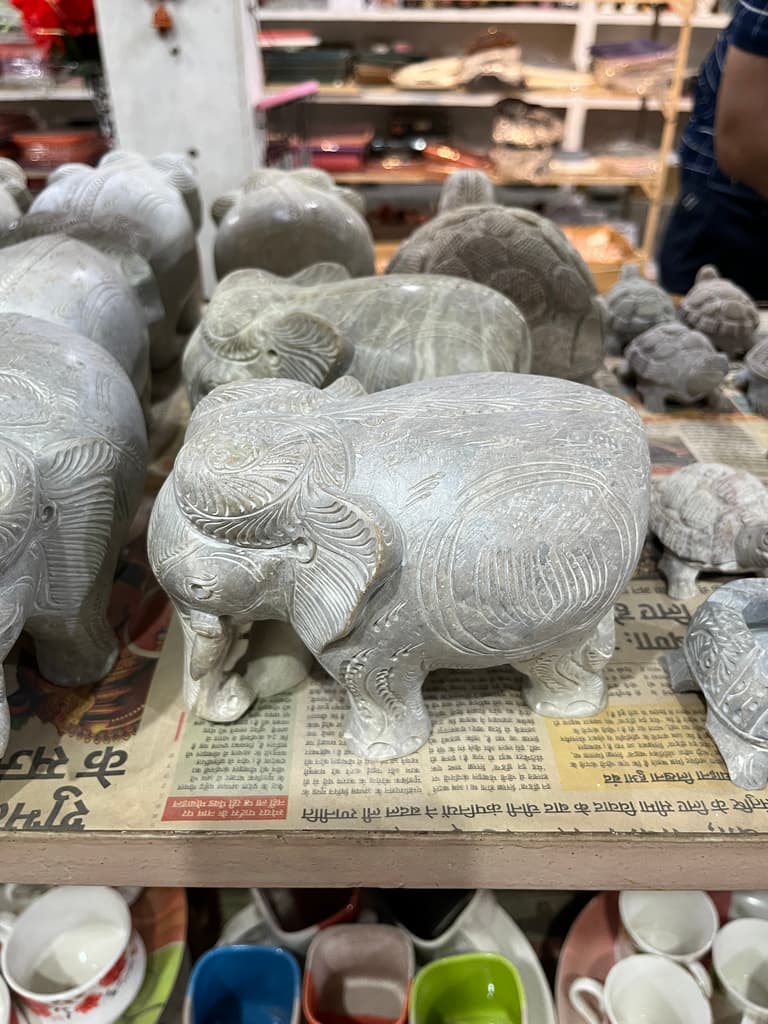 Elephant Statue | Sculpture | Stone | Gray