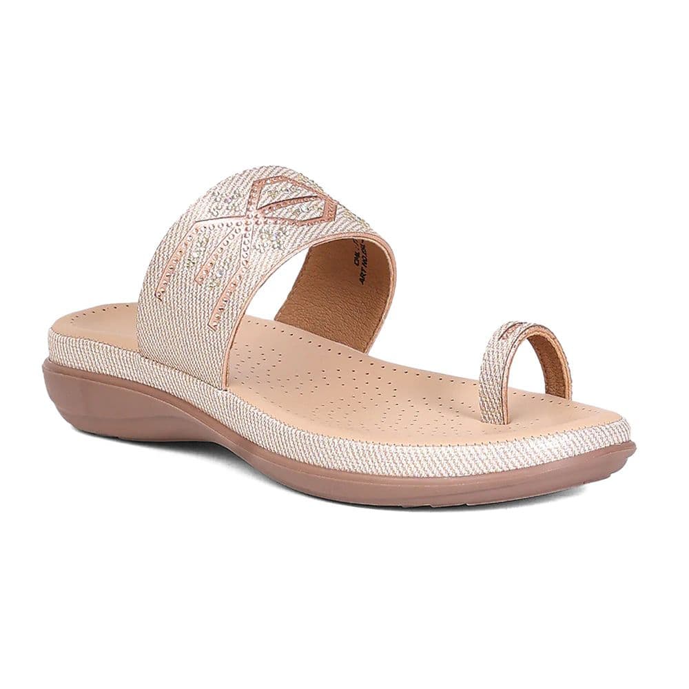 Healers ESL-2 Women's Peach Casual Slip-On Slippers - PARTY EDIT Special — 3/36 / Peach