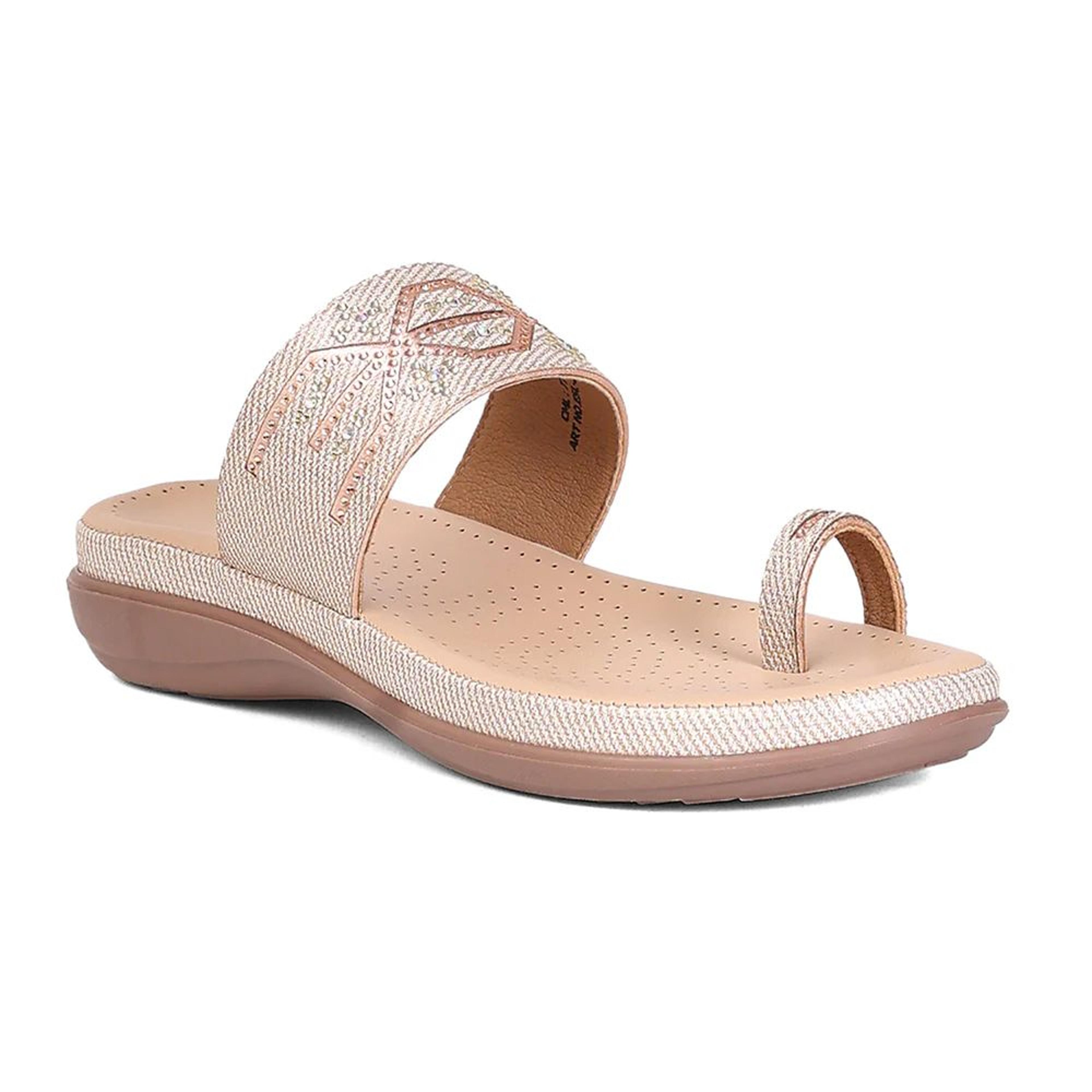 Healers ESL-2 Women's Peach Casual Slip-On Slippers - PARTY EDIT Special