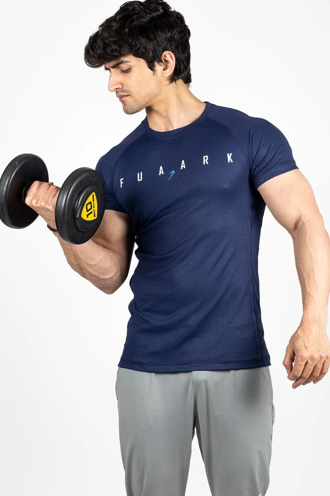 Checks T-shirt Navy — photo 4