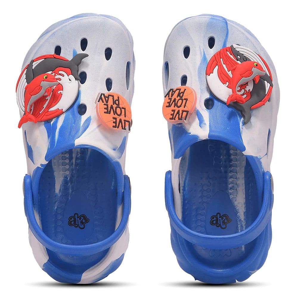 A-HA BEACHWALK6 Royal Blue Casual Clogs Sandal for Kids by Liberty — photo 7