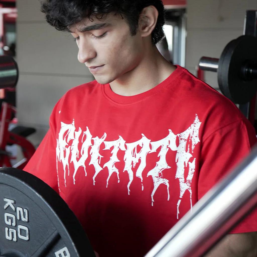 Levitate Oversized T-shirt Red
