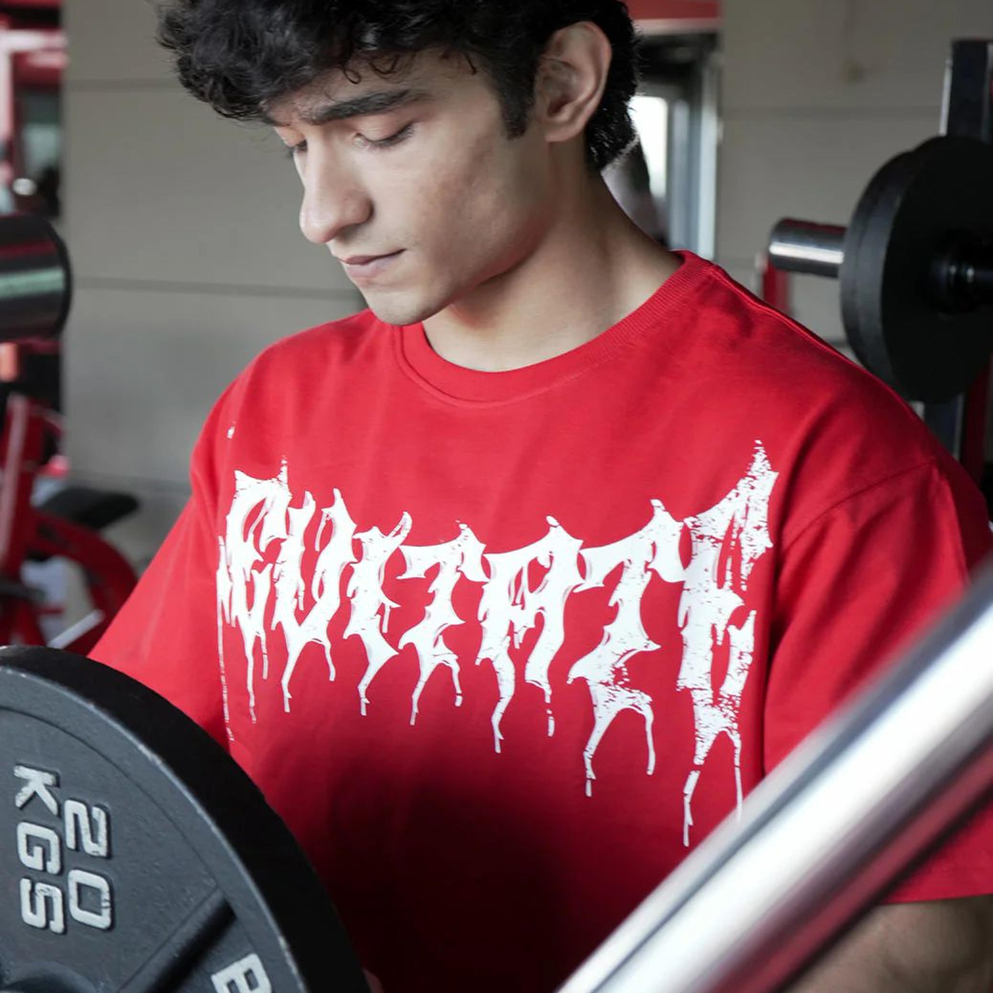 Levitate Oversized T-shirt Red