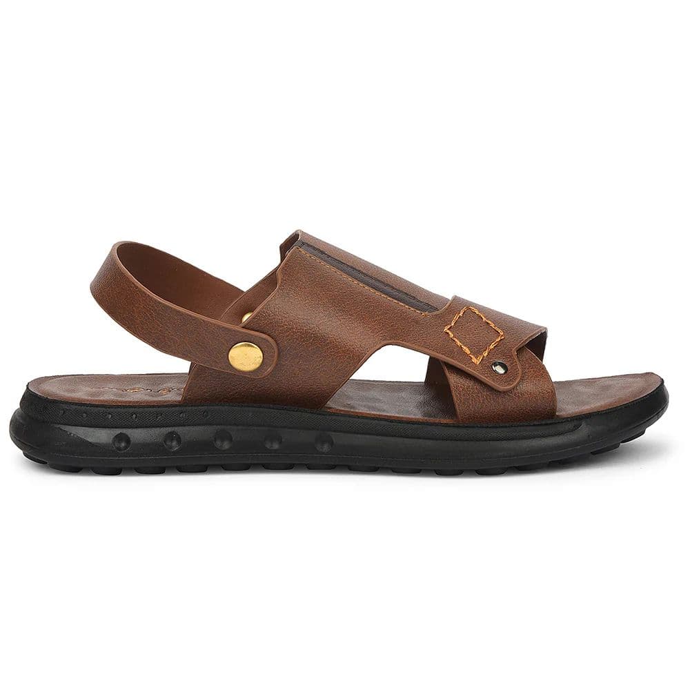 Healers Tan Casual Sandal For Men GHD-81 By Liberty — photo 2