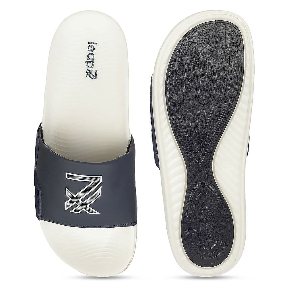 Leap7X NITWALK-5 Nitro Navy Blue Casual Slippers for Men By Liberty — photo 4