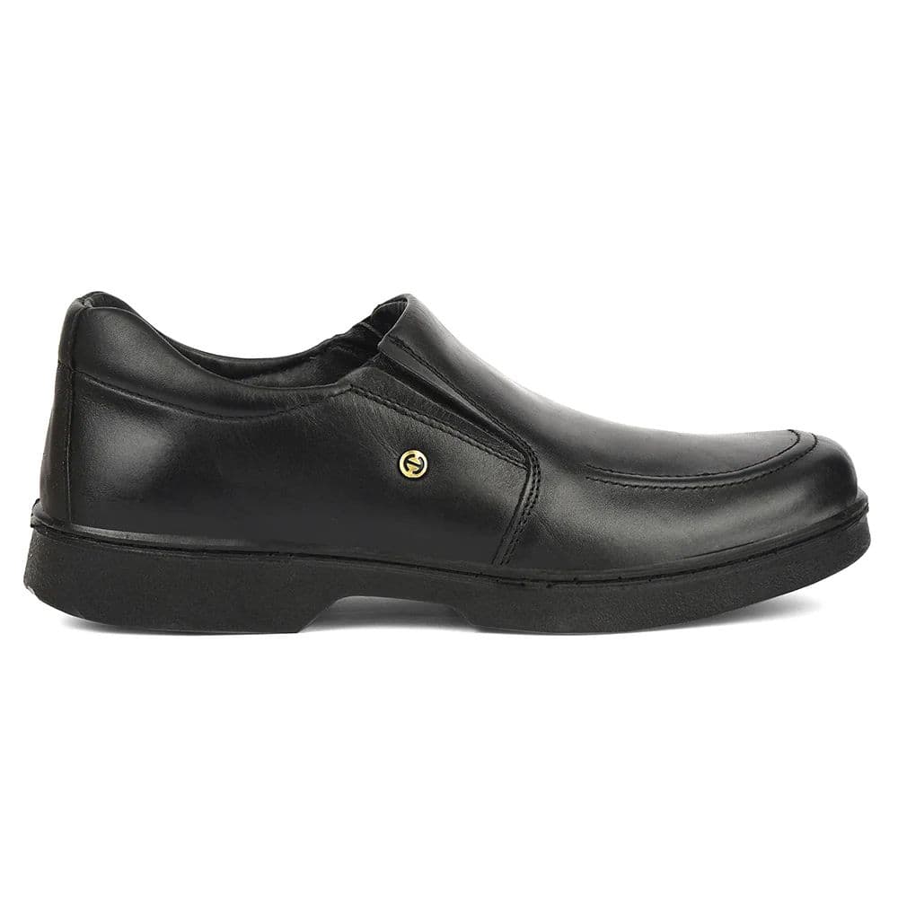 Healers Black Formal Non-Lacing Moccasins For Men 204608AN By Liberty — photo 2