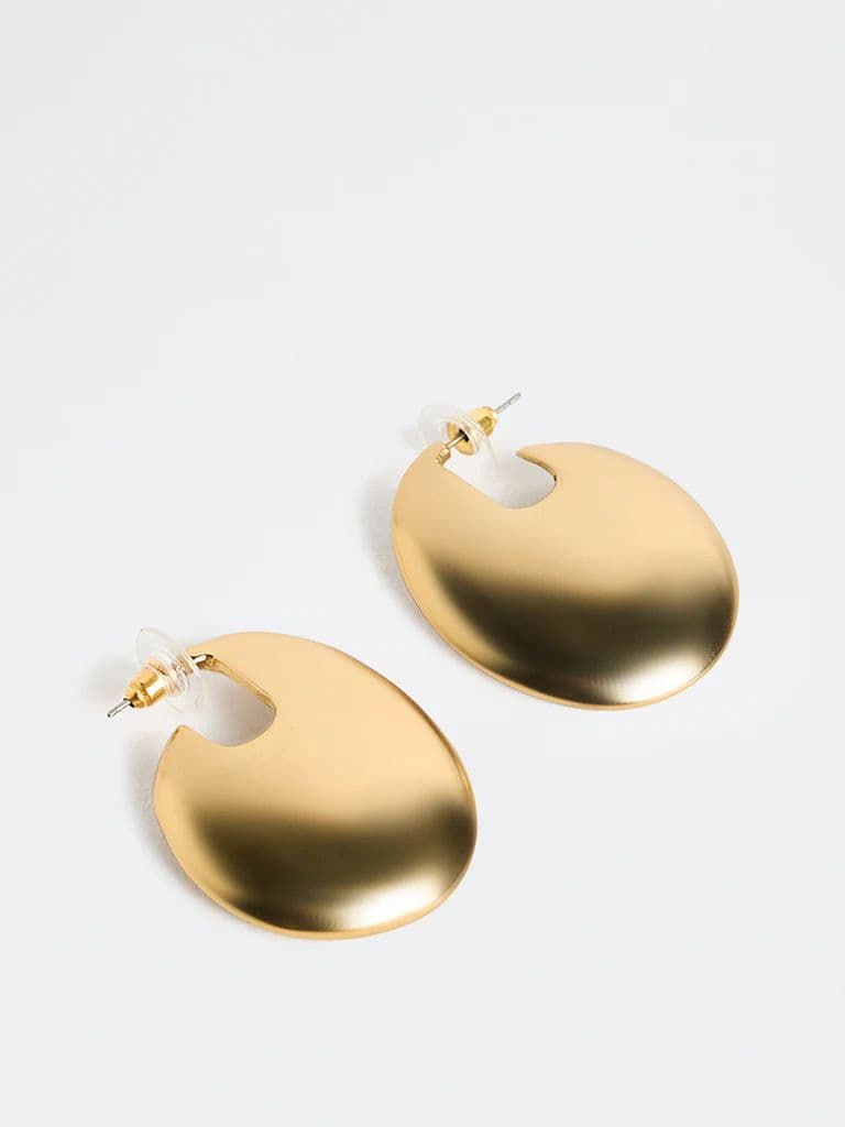 Westside Accessories Gold Puff Earrings — photo 2