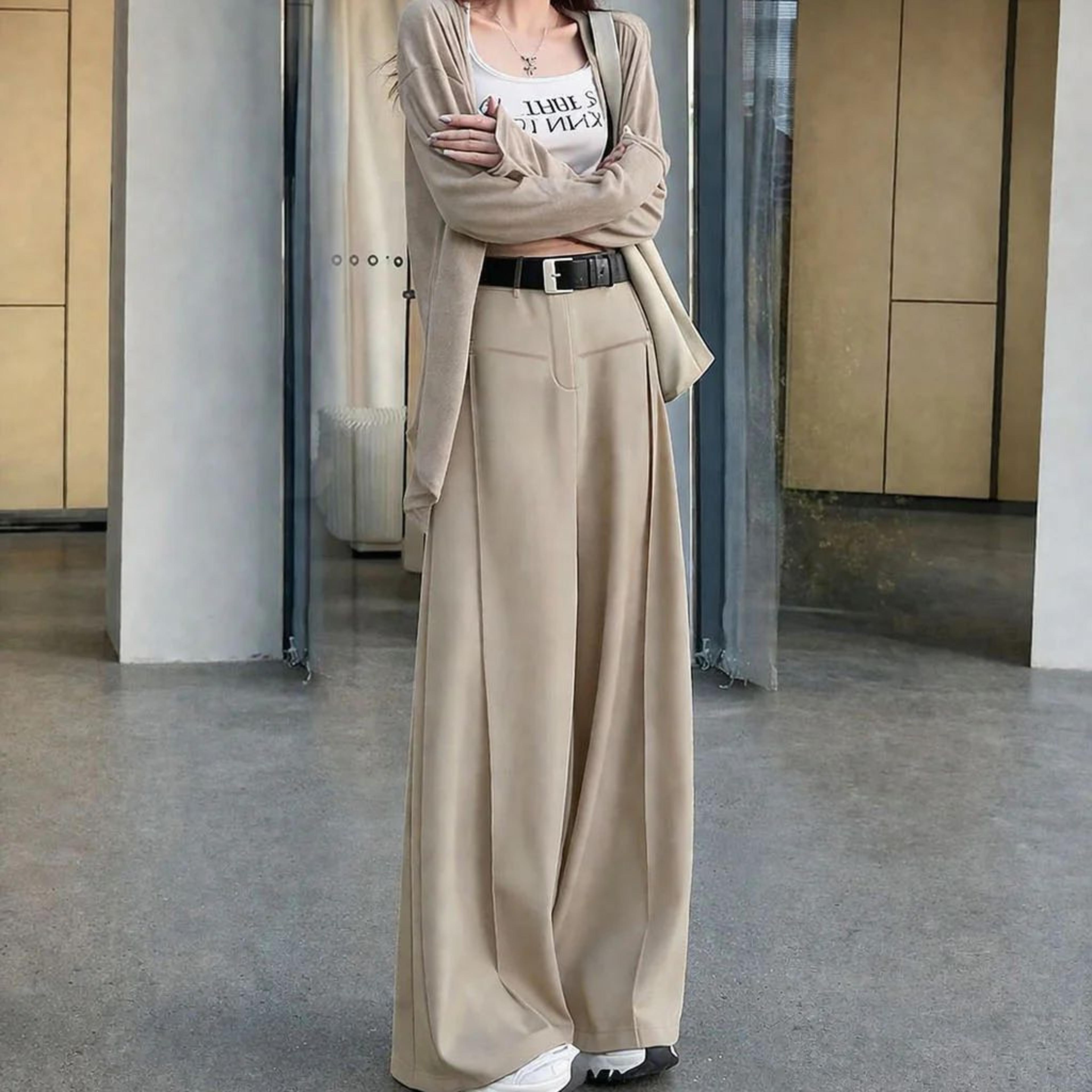 Front Pleat Formation Wide Pants