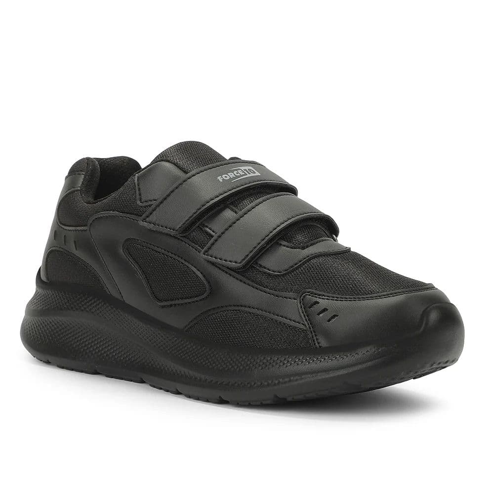 Force 10 SOFTSTEP-V Black School Uniform shoes for Kids by Liberty — 7C/24 / Black