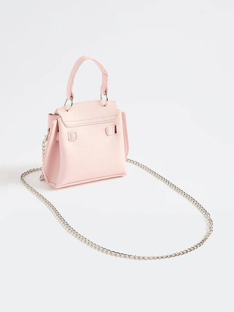 Westside Pink Textured Mini Sling Bag — photo 2
