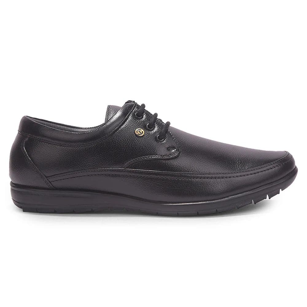 Healers Black Formal Lacing Derby Shoes For Men HA1-12 By Liberty — photo 3
