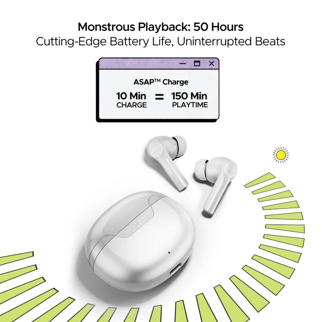boAt Airdopes 300 | Wireless Earbuds with 50 Hours Playback, Quad Mics AI ENx™ Tech, ASAP™ Charge, Spatial Audio — photo 8