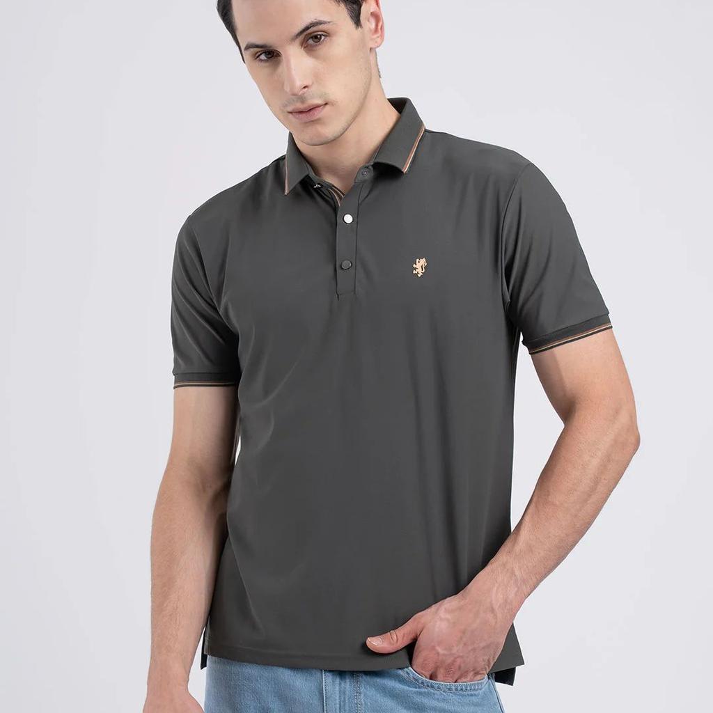 Jacquard Collar Polo T-shirt for Men | Premium Comfort | Sharp Look