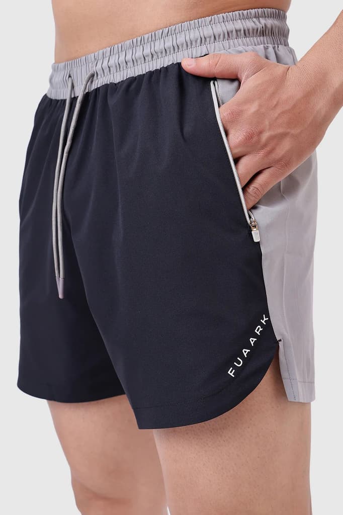Snap Colourblock Shorts Black — photo 6