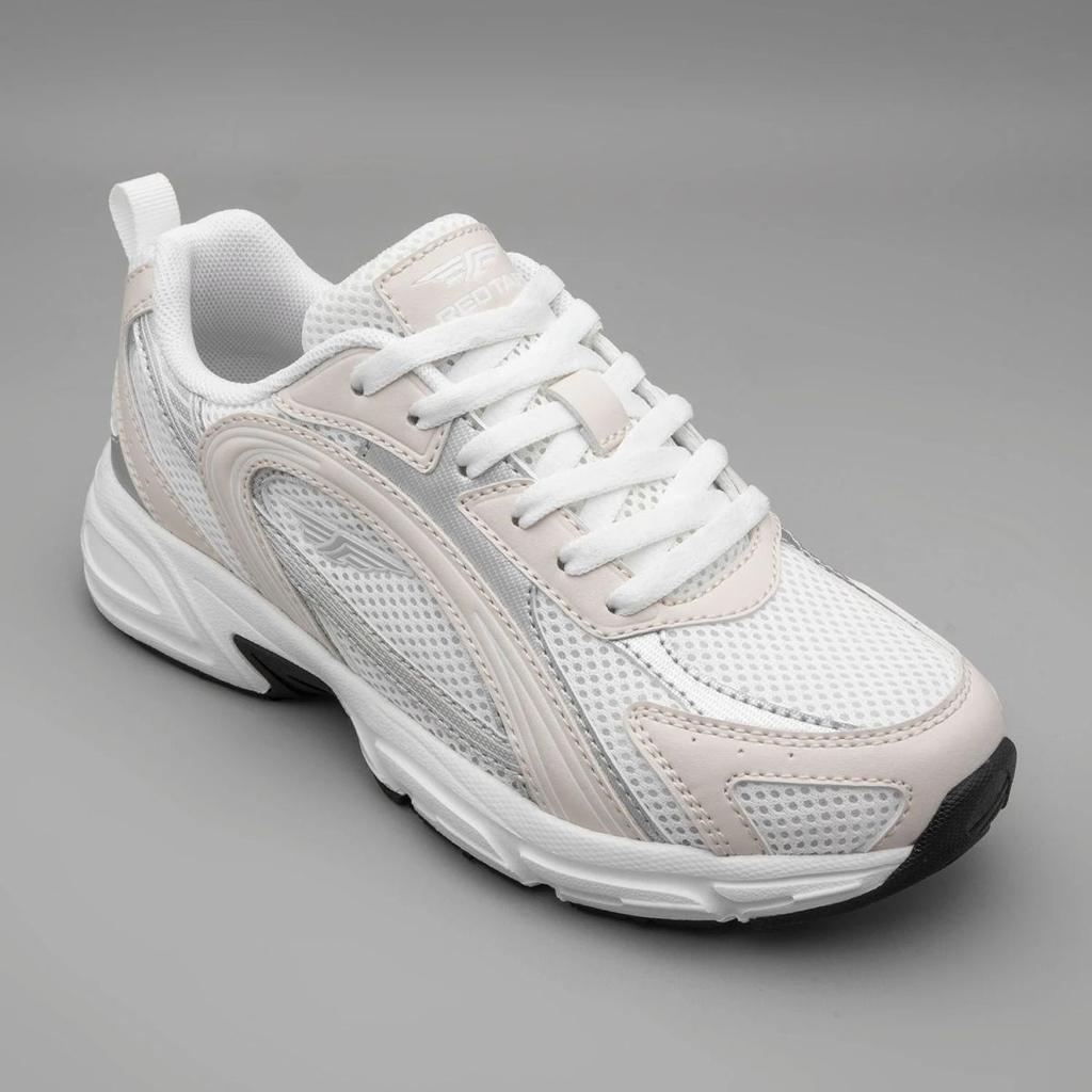 Casual Shoes for Women in White and Cream | Low-Cut Lifestyle Shoes. — 3 / White Cream