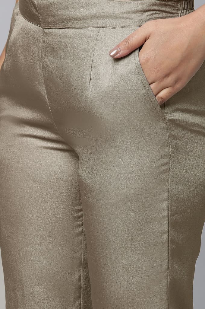 Green Pants in Korean Satin — photo 6