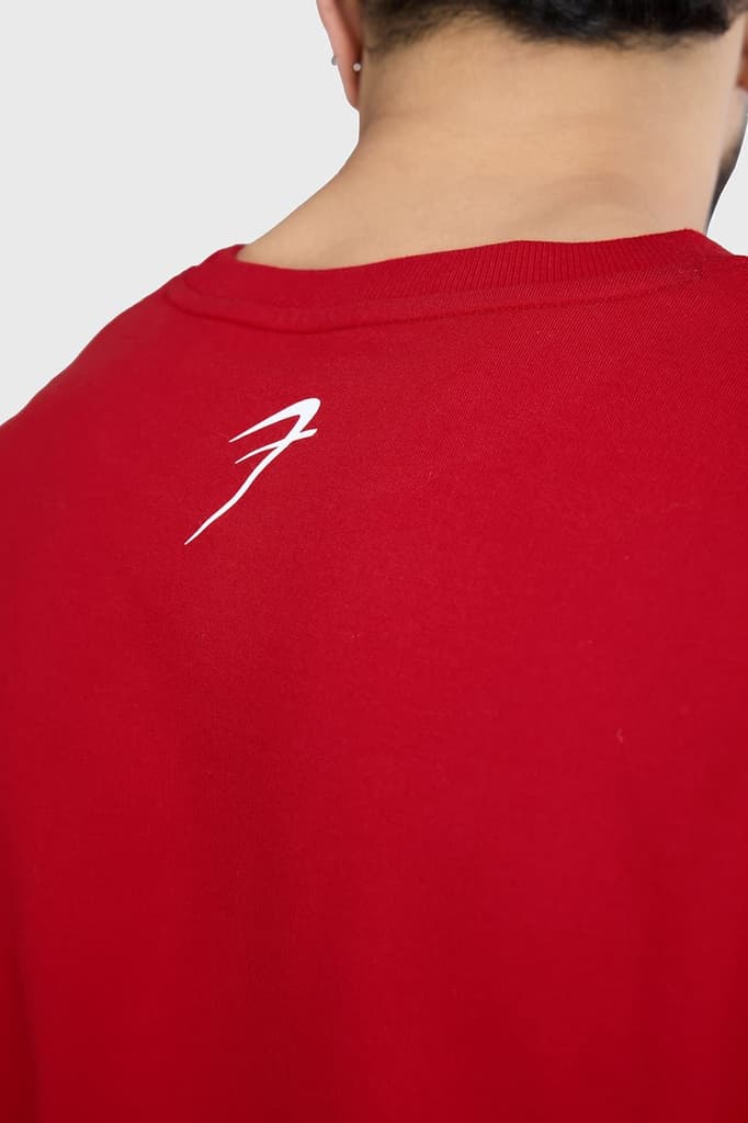 Levitate Oversized T-shirt Red — photo 5