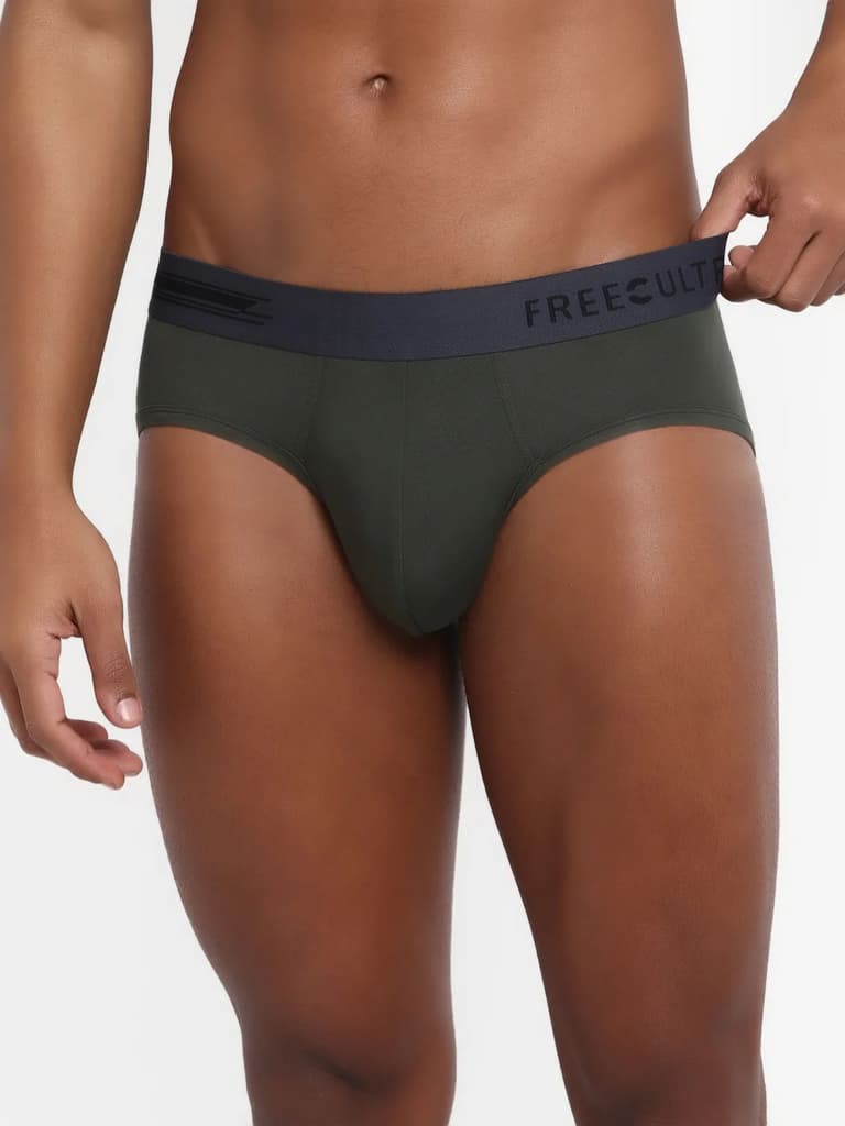 Men's Anti-Bacterial Micro Modal Brief in Contrast Waistband (Pack of 3) — photo 3