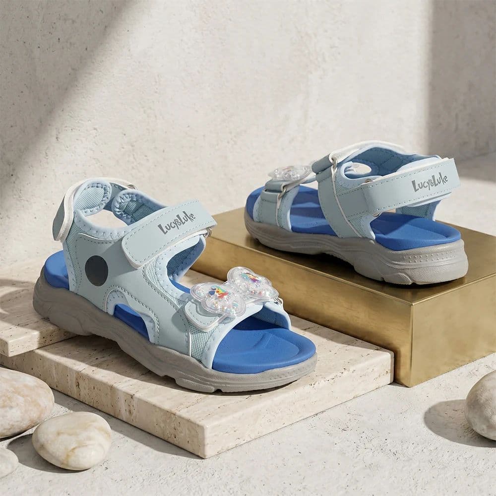 Lucy & Luke CANDYKICKE Blue Casual Flat Sandal For Kids By Liberty — photo 2